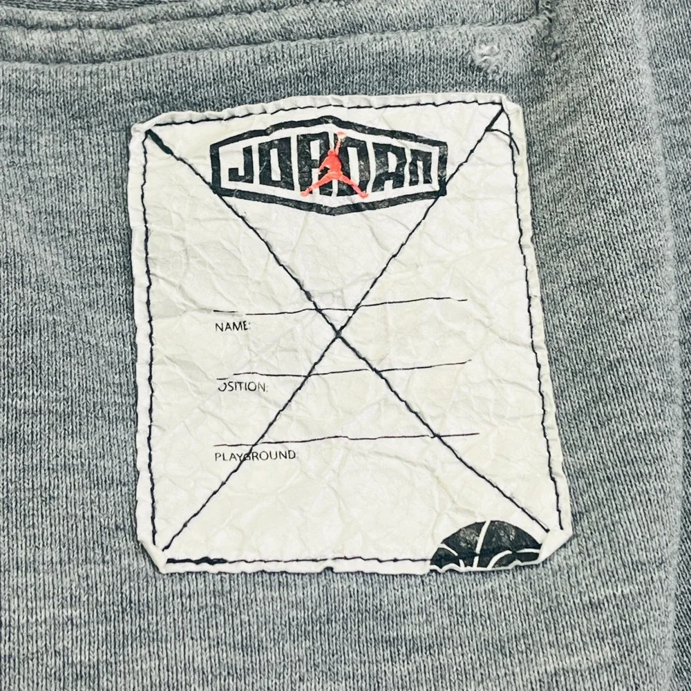 Nike‎ Air Jordan Sport DNA Fleece Joggers Mens L Grey Flight Jumpman Sweatpants